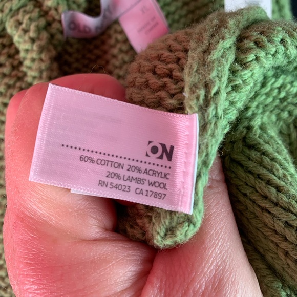 Old Navy pale green wrap sweater with tags XL - Picture 7 of 9